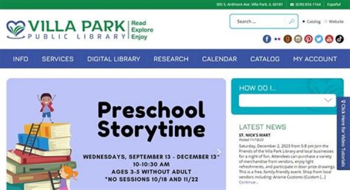 Discovering the Treasures of Villa Park Public Library