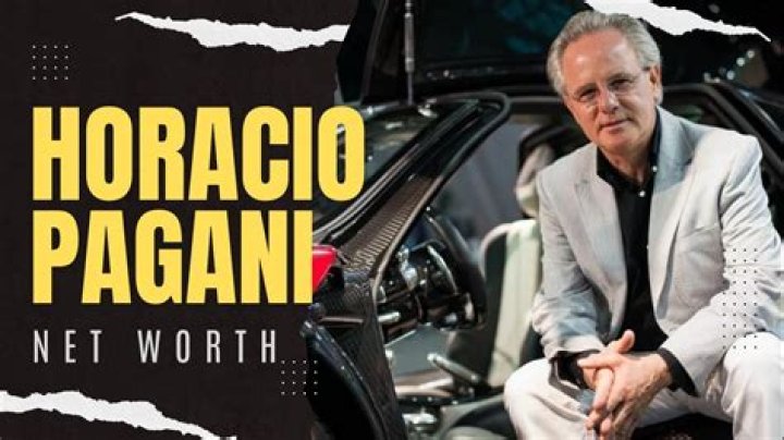 Horacio Pagani's Wealth in 2023: A Look at the Visionary Behind Pagani Automobili