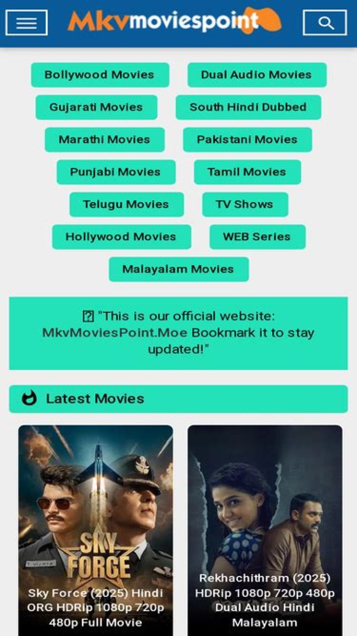 MKVMoviesPoint CC Category Bollywood Movies: Your Ultimate Destination for Hindi Cinema